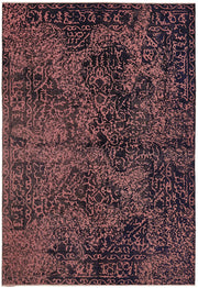 Zelko Overdyed Pembe ve Lacivert Modern Eskitme Halı 199x283 cm