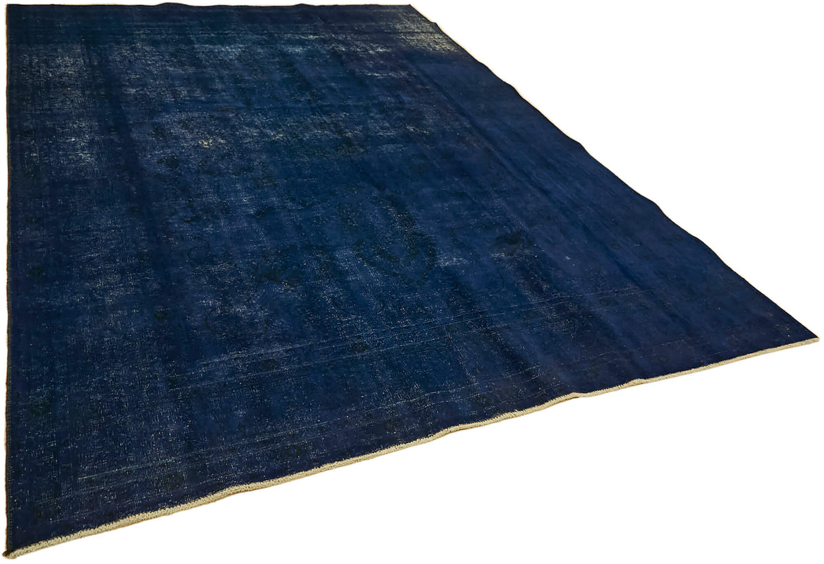 Zelko Lacivert Mavi Soyut El Dokuma Halı 244x330 cm – genel görünüm