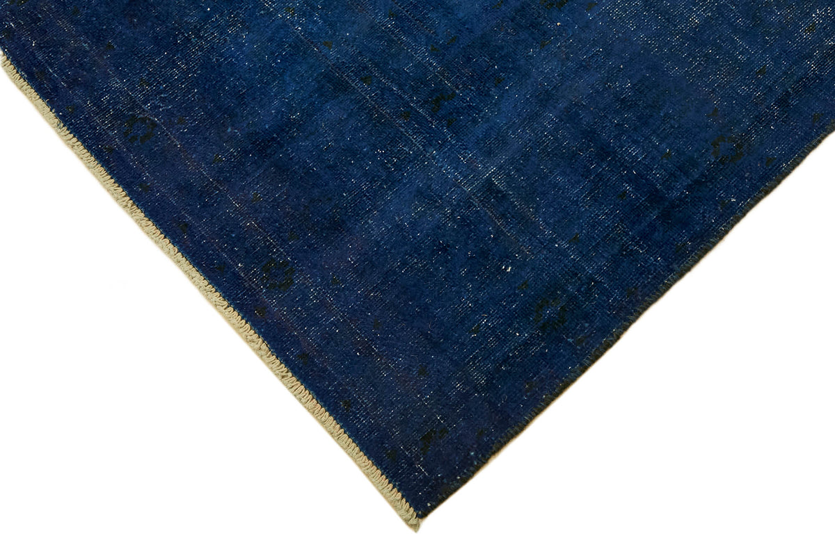 Zelko Lacivert Mavi Soyut El Dokuma Halı 244x330 cm – detay görünümü