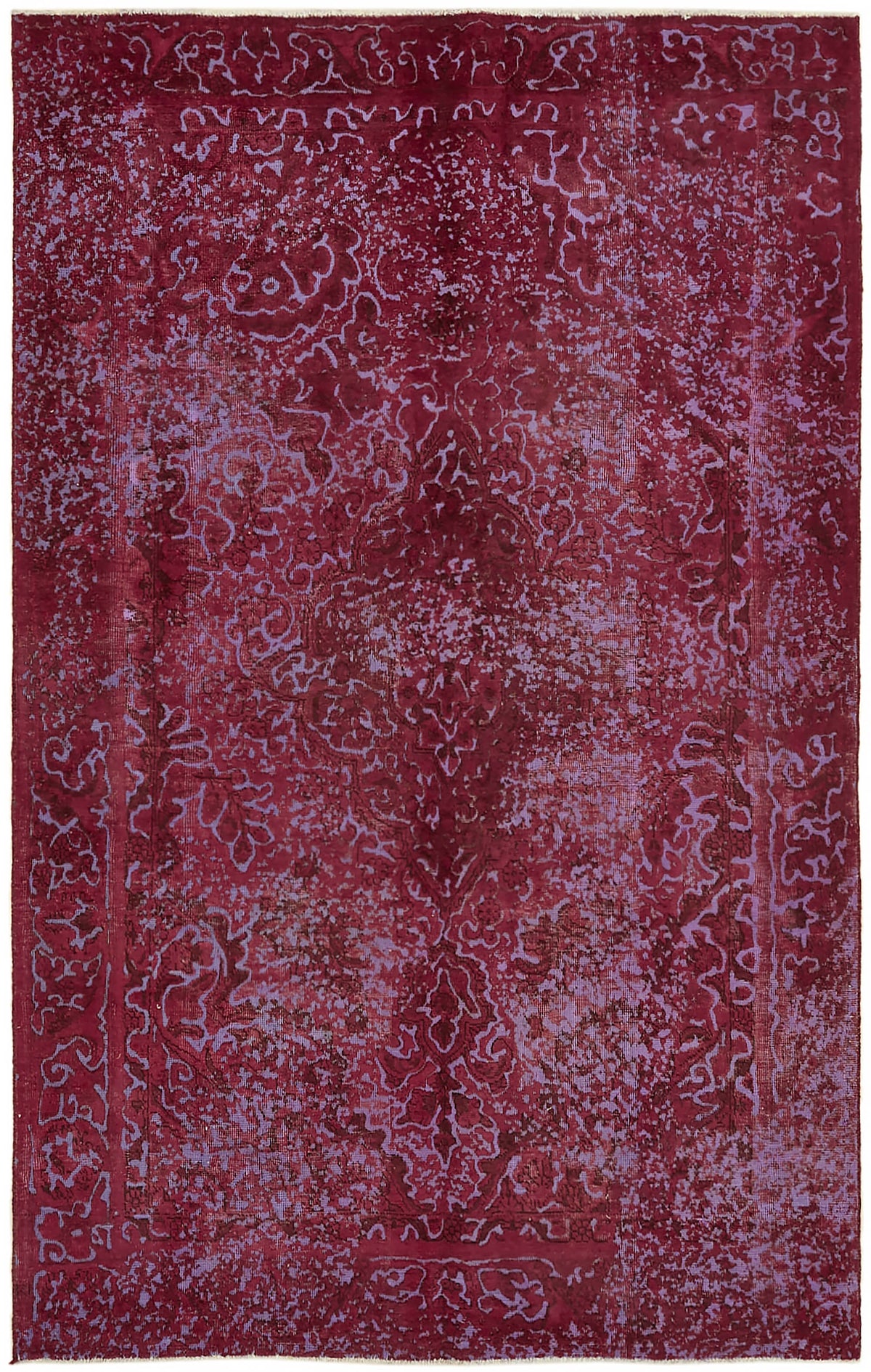 Zelko Madalyon Desenli Bordo Vintage Halı 185x287 cm 44362