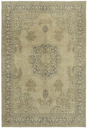 Tappeto Rusvo beige con medaglioni grigio antracite, 250x364 cm
