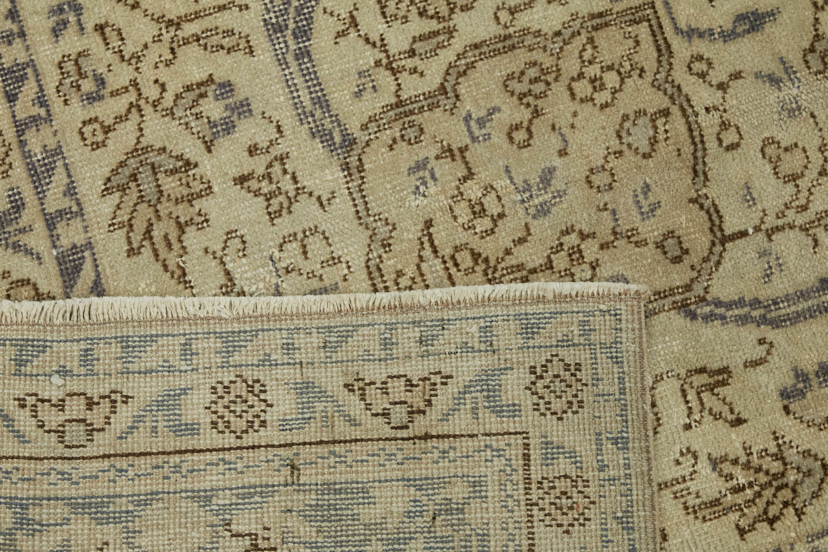 Tappeto Rusvo beige con medaglioni grigio antracite, 250x364 cm – vista retro