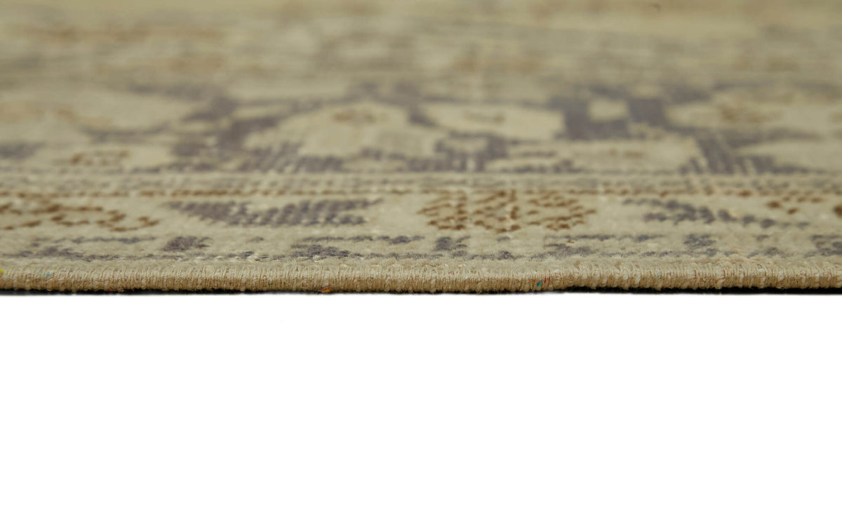 Tappeto Rusvo beige con medaglioni grigio antracite, 250x364 cm – angolazione diversa