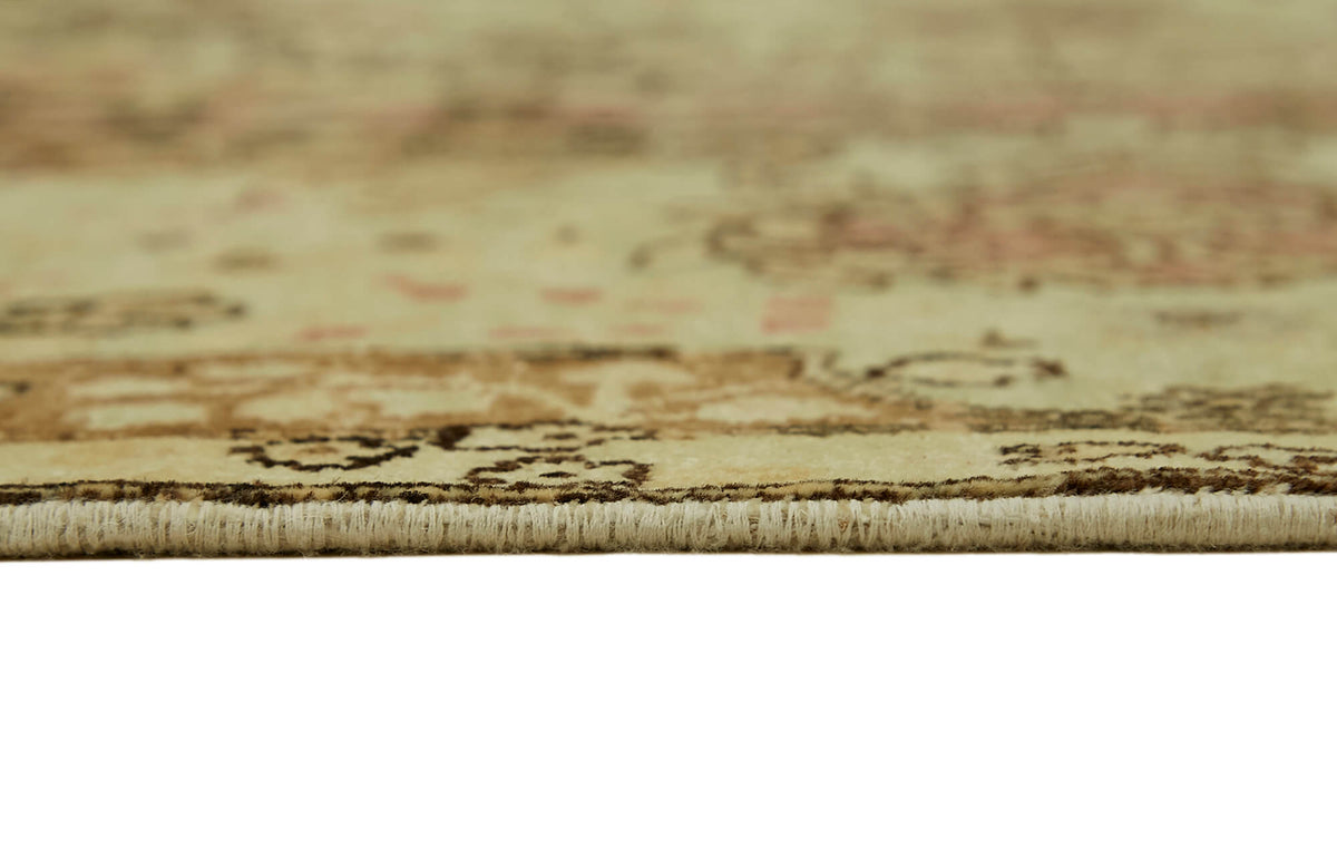 Rusvo Vintage Pembe Çiçekli El Dokuma Halı 265x363 cm 44418 – farklı açı