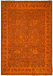 Zelko Madalyon Desenli Overdyed Kahverengi Halı 267x372 cm