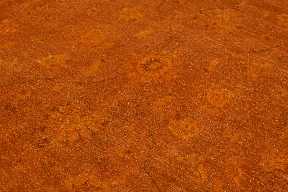 Zelko Madalyon Desenli Overdyed Kahverengi Halı 267x372 cm – mekânda kullanım