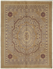 Kavima Bej Gri Madalyon Desenli El Dokuma Halı 212x265 cm