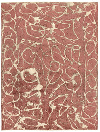 Zelko Overdyed Gümüş Beyaz Soyut Desenli Modern Halı 247x320 cm