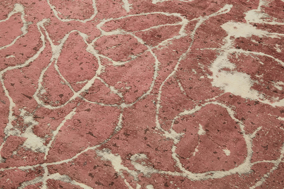 Zelko Overdyed Gümüş Beyaz Soyut Desenli Modern Halı 247x320 cm – mekânda kullanım
