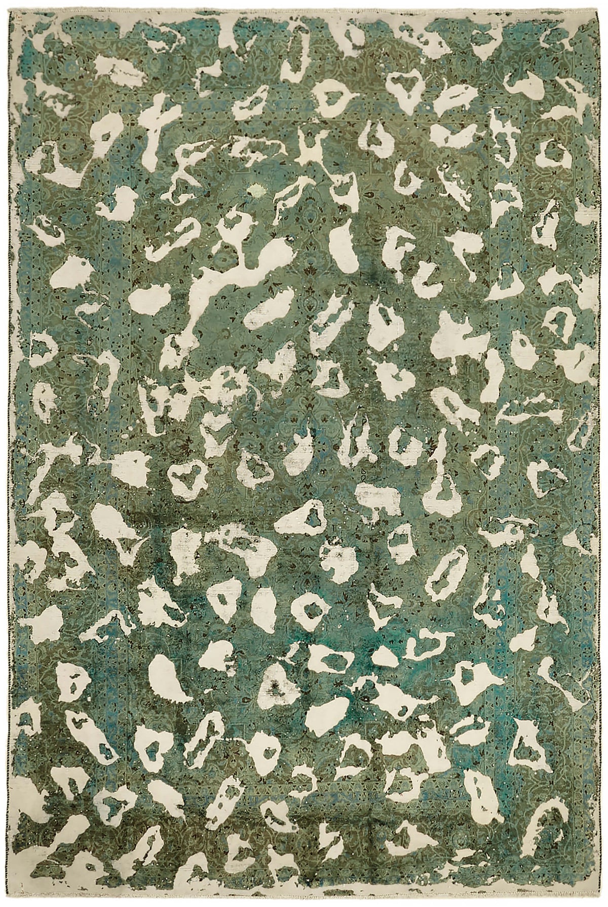 Zelko Kırmızı Dokuma Soyut Desenli Overdyed Halı 235x344 cm