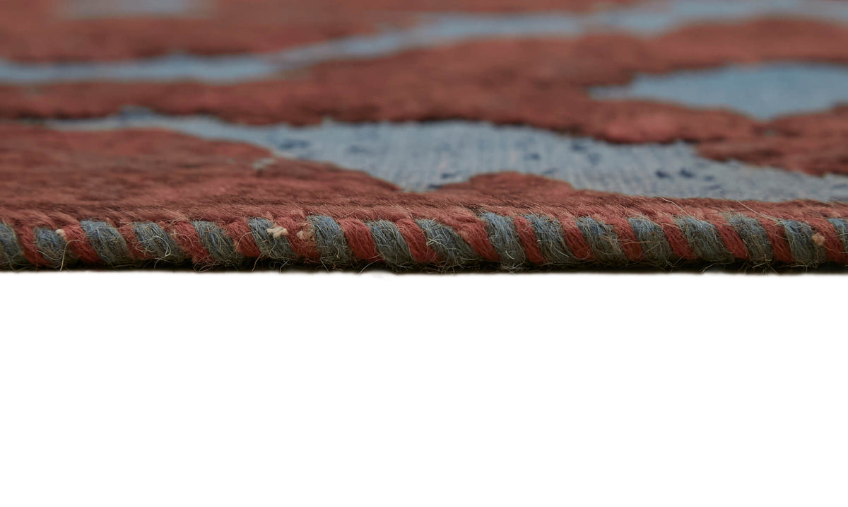 Zelko Overdyed Kahverengi ve Mavi Soyut Desenli Modern Halı 283x388 cm – farklı açı