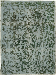 Zelko Soyut Desenli Koyu Gri ve Yeşil Vintage El Dokuma Halı 280x379 cm