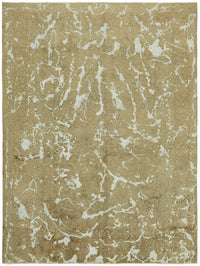 Zelko Overdyed Bej Kırmızı Soyut Desenli El Dokuma Halı 287x378 cm