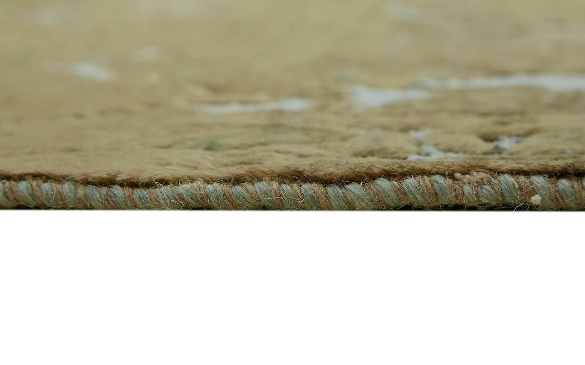 Zelko Overdyed Bej Kırmızı Soyut Desenli El Dokuma Halı 287x378 cm – farklı açı