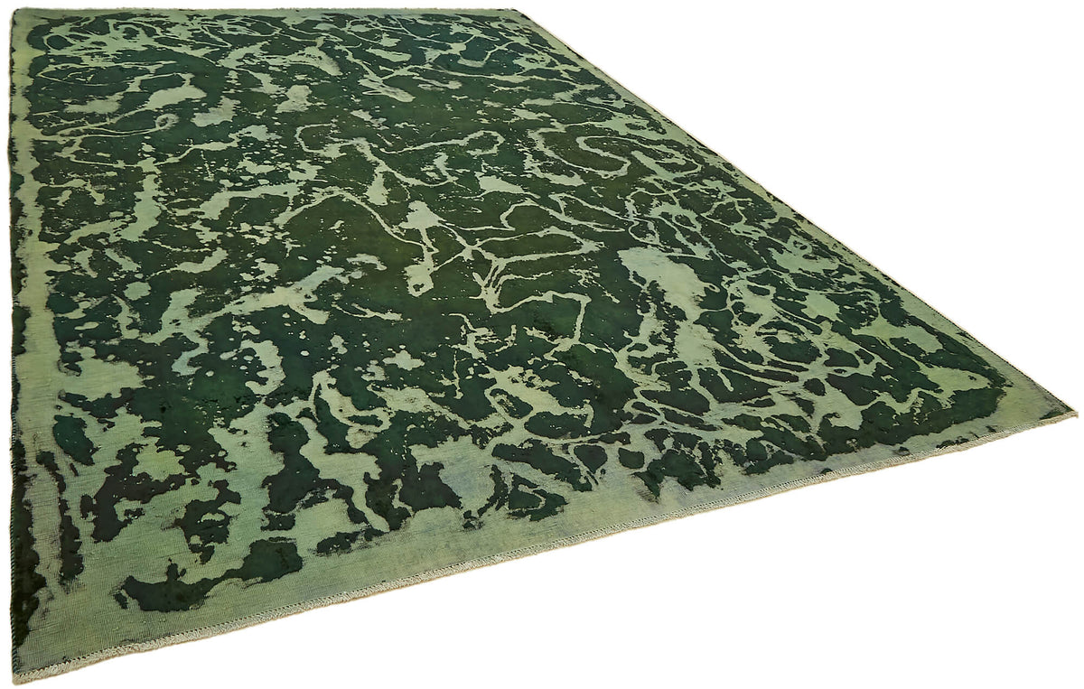 Zelko Koyu Yeşil Halı Modern Soyut Desenli 262x374 cm – genel görünüm