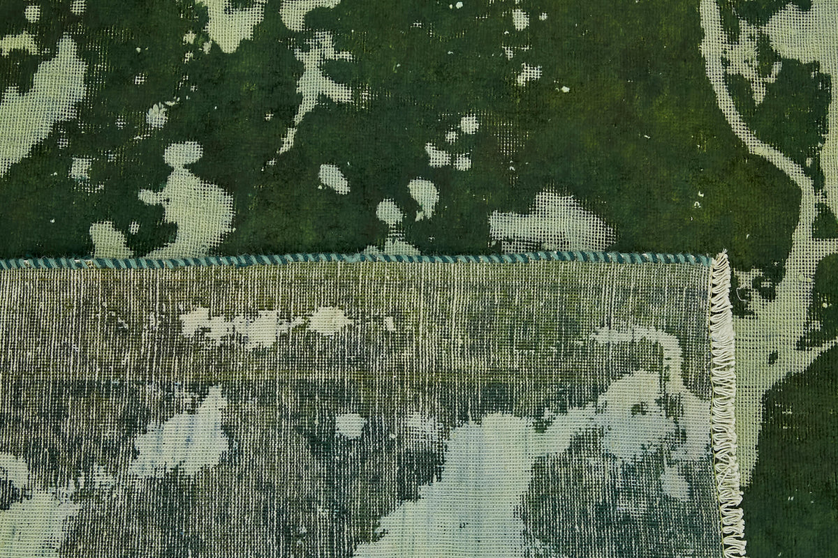 Zelko Koyu Yeşil Halı Modern Soyut Desenli 262x374 cm – arka yüz görünümü