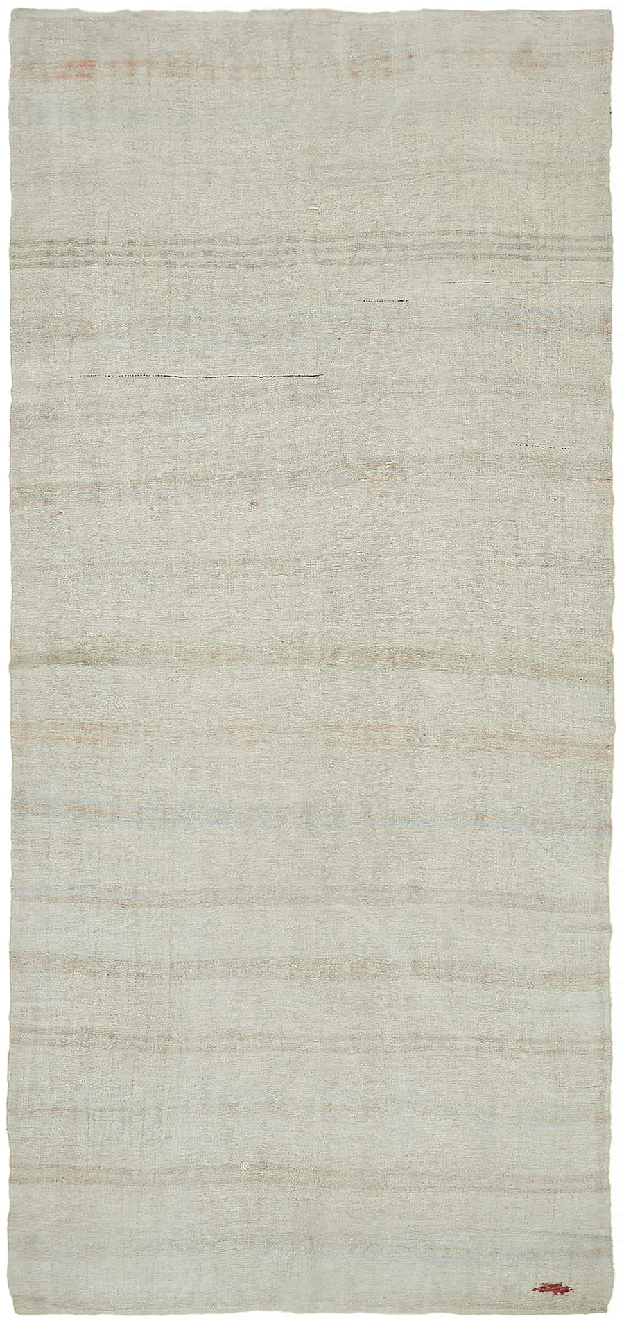 Nosava Bej Gri Çizgili Modern Kenevir El Dokuma Halı 177x380 cm