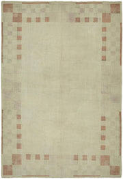 Kavale Dokuma Modern Halı Bej ve Toprak Tonları Geometrik Desen 201x293 cm