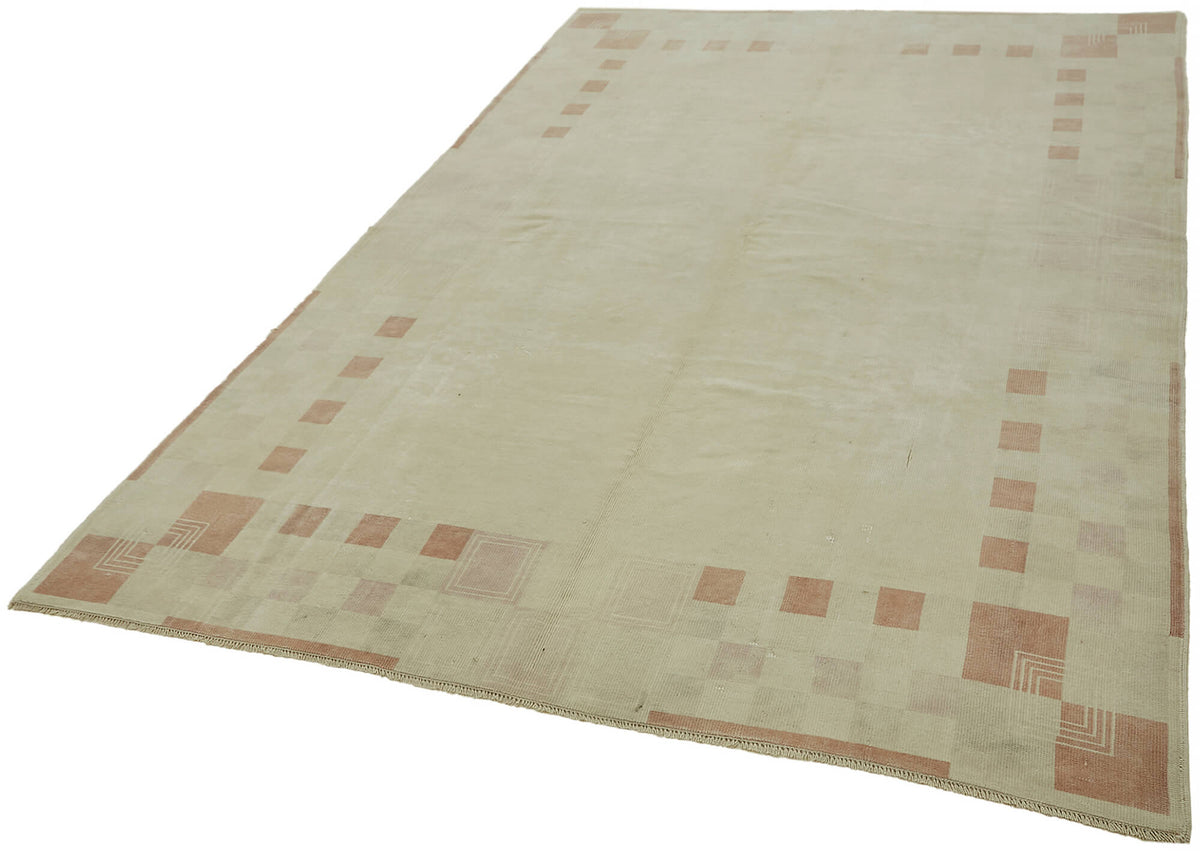 Kavale Dokuma Modern Halı Bej ve Toprak Tonları Geometrik Desen 201x293 cm – doku yakın çekim