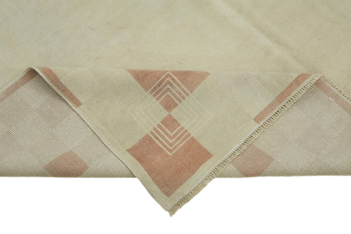 Kavale Dokuma Modern Halı Bej ve Toprak Tonları Geometrik Desen 201x293 cm – kenar detayı