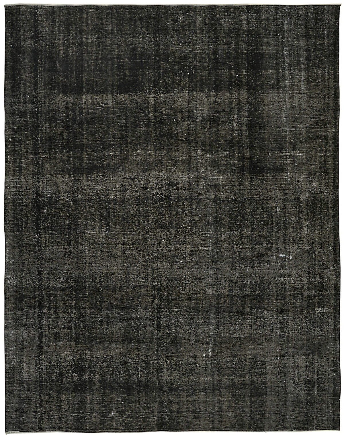 Zelko Siyah Gri Halı, Düz Renk Overdyed El Dokuma 286x365 cm 45447