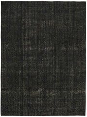 Zelko Overdyed Siyah Gri Desensiz El Dokuma Halı 287x380 cm 45449
