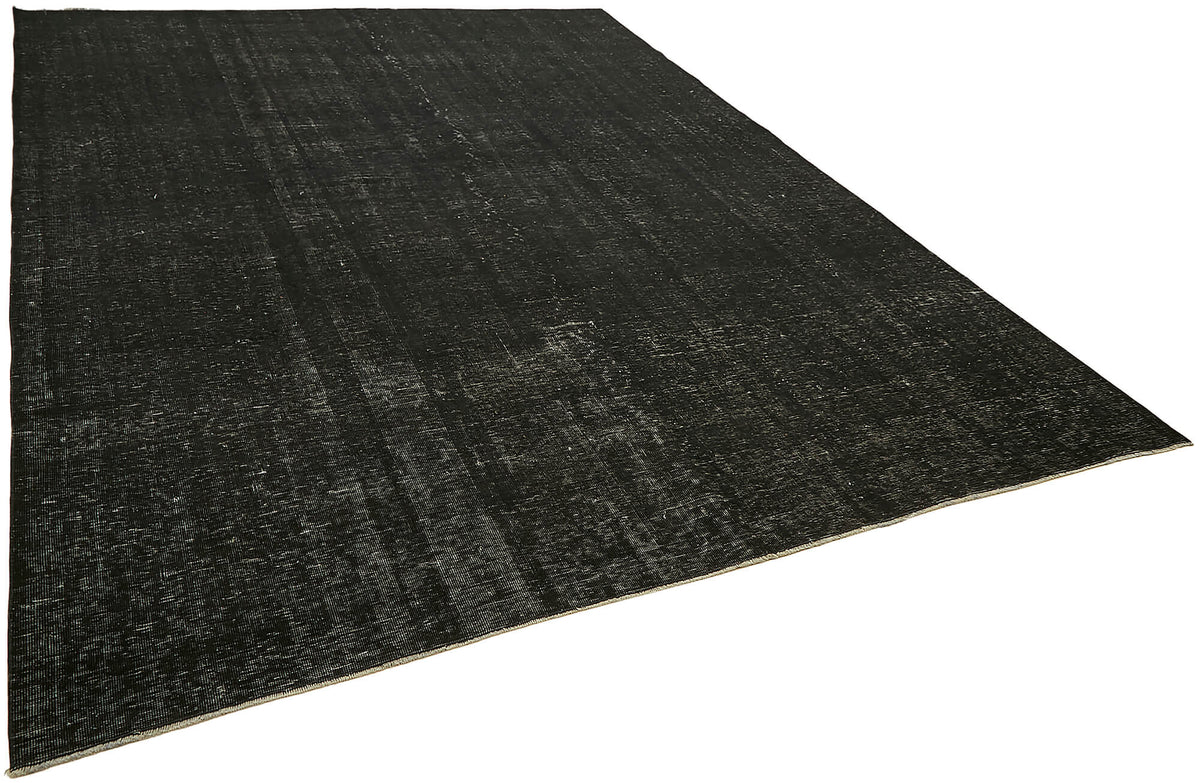 Zelko Overdyed Siyah Gri Desensiz El Dokuma Halı 287x380 cm 45449 – genel görünüm