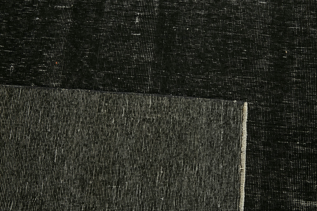 Zelko Overdyed Siyah Gri Desensiz El Dokuma Halı 287x380 cm 45449 – arka yüz görünümü