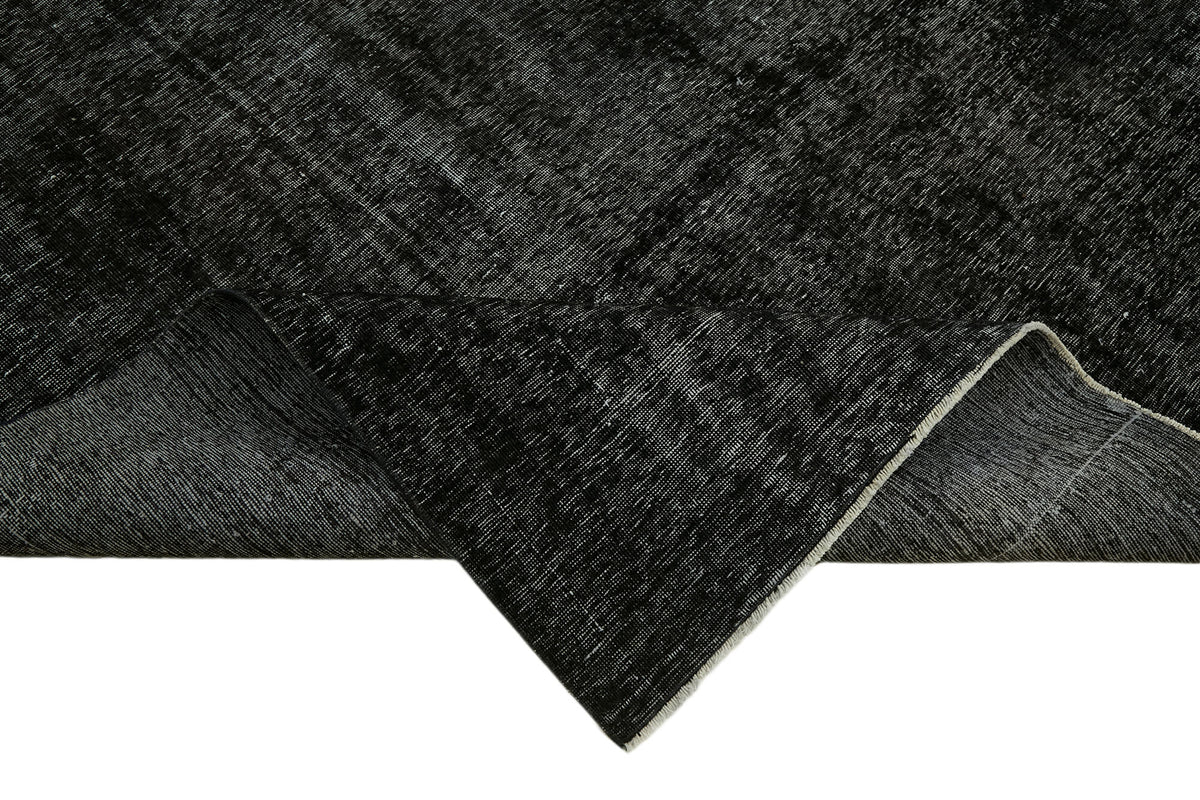 Zelko Siyah Gri Halı, Düz ve Melanje Efektli 315x386 cm 45450 – kenar detayı