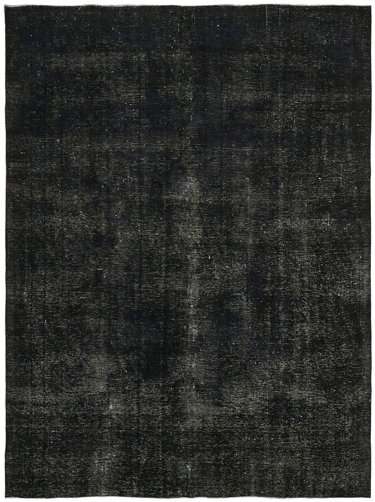 Zelko Antrasit Siyah Gri Düz Yün ve Pamuk Halı 273x360 cm