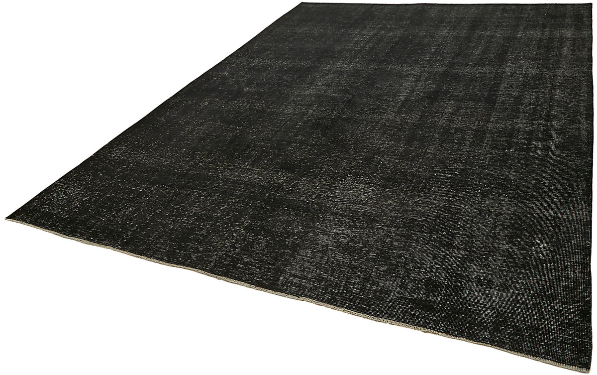 Zelko Siyah Gri Halı Melanje Efektli El Dokuma 293x380 cm – doku yakın çekim