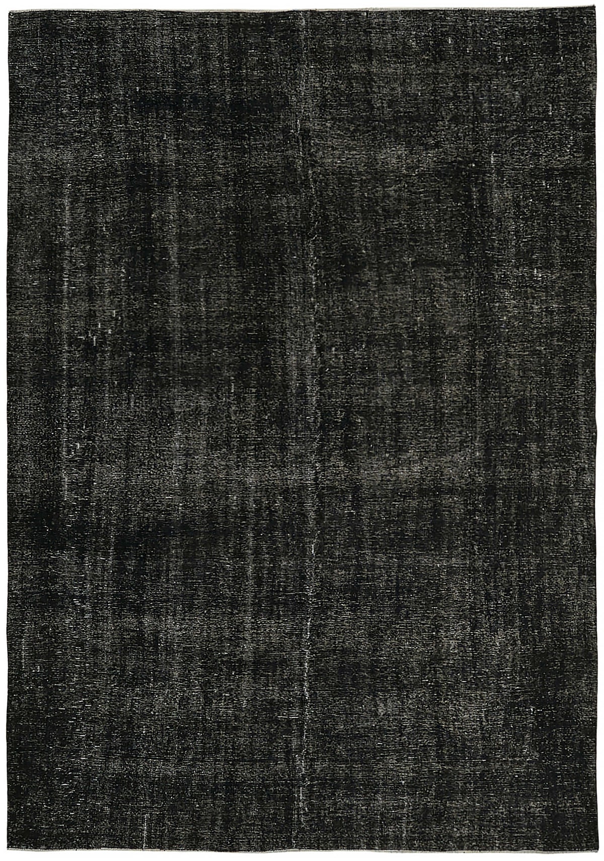 Zelko Siyah Gri Halı Düz El Dokuma Vintage 264x376 cm
