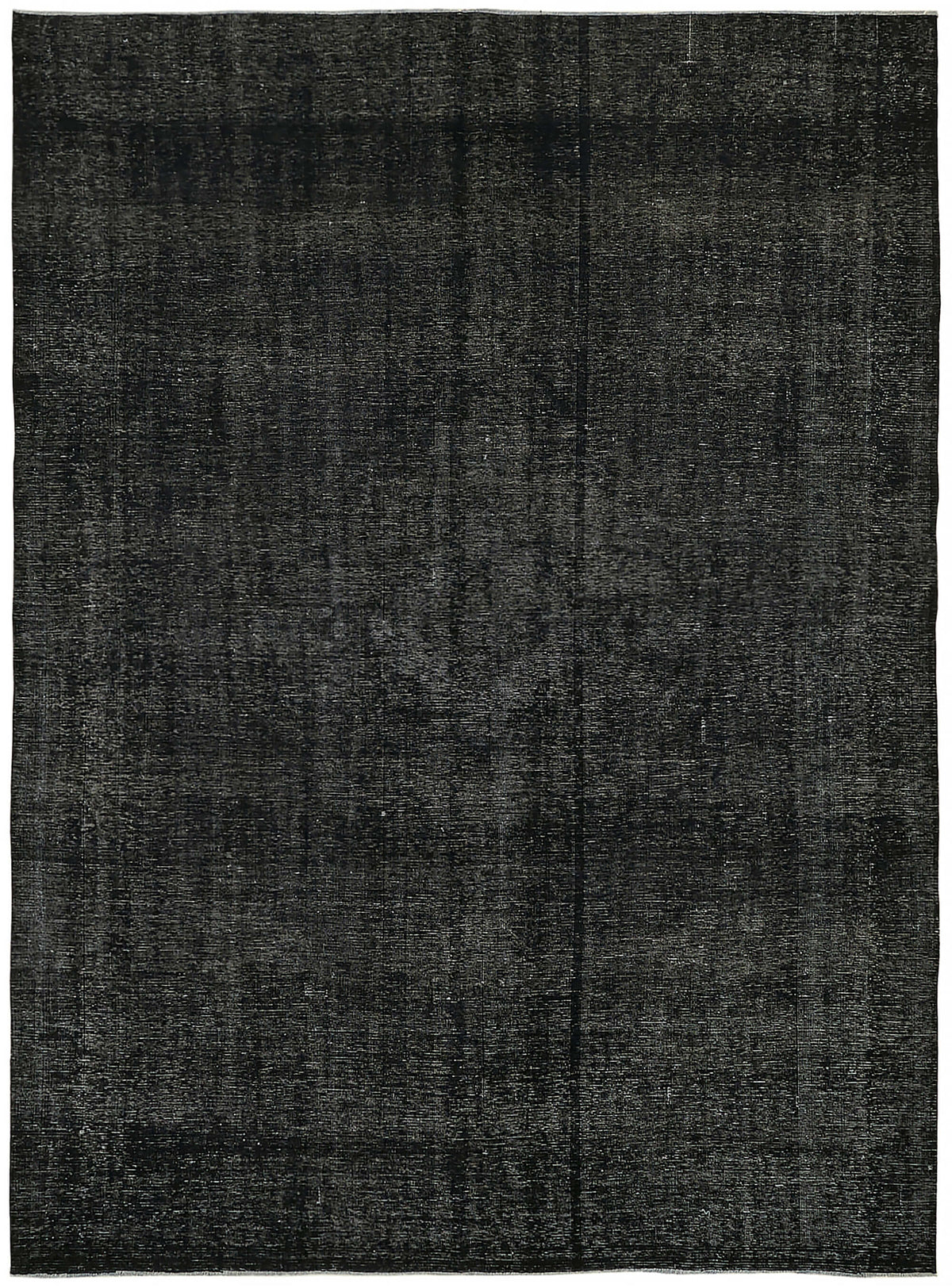 Zelko Düz Siyah Gri Overdyed El Dokuma Halı 288x381 cm 45466