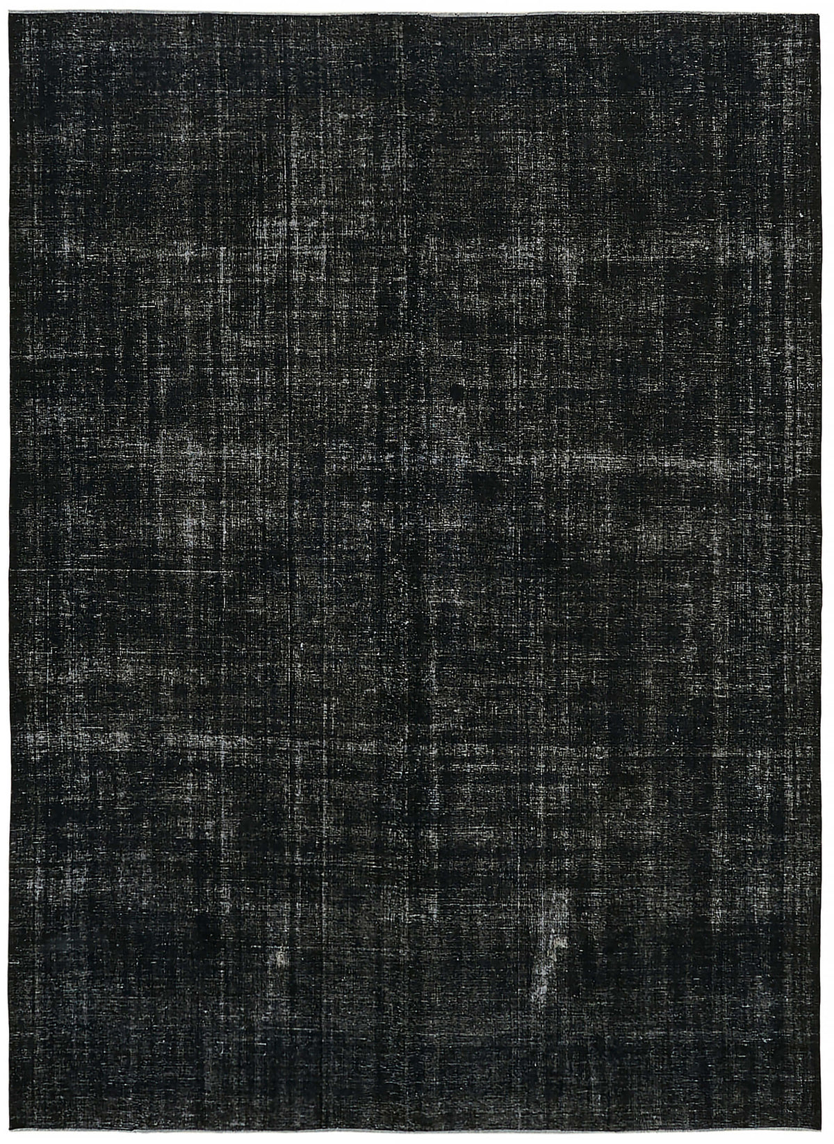 Zelko Overdyed Siyah Gri Düz El Dokuma Halı 280x373 cm 45470