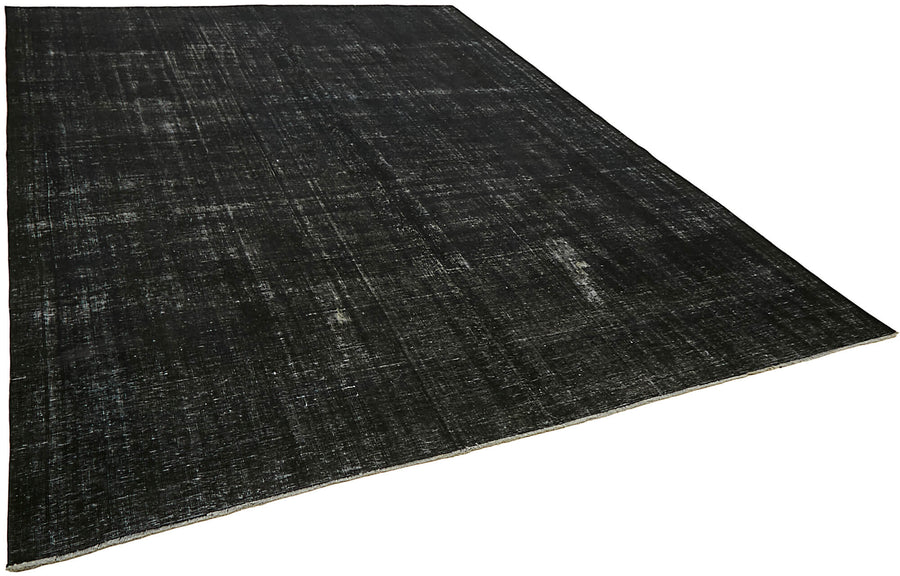 Zelko Overdyed Siyah Gri Düz El Dokuma Halı 280x373 cm 45470 – genel görünüm