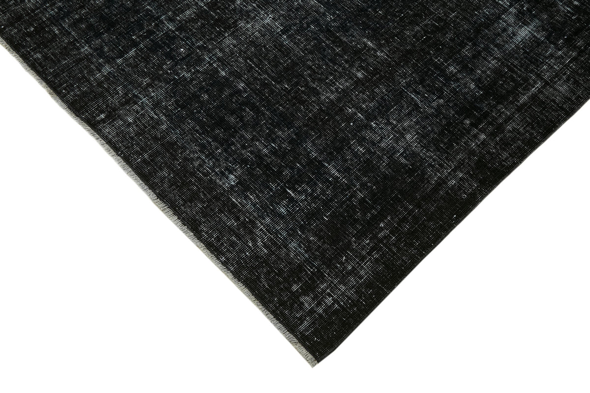 Zelko Overdyed Siyah Gri Düz El Dokuma Halı 280x373 cm 45470 – detay görünümü