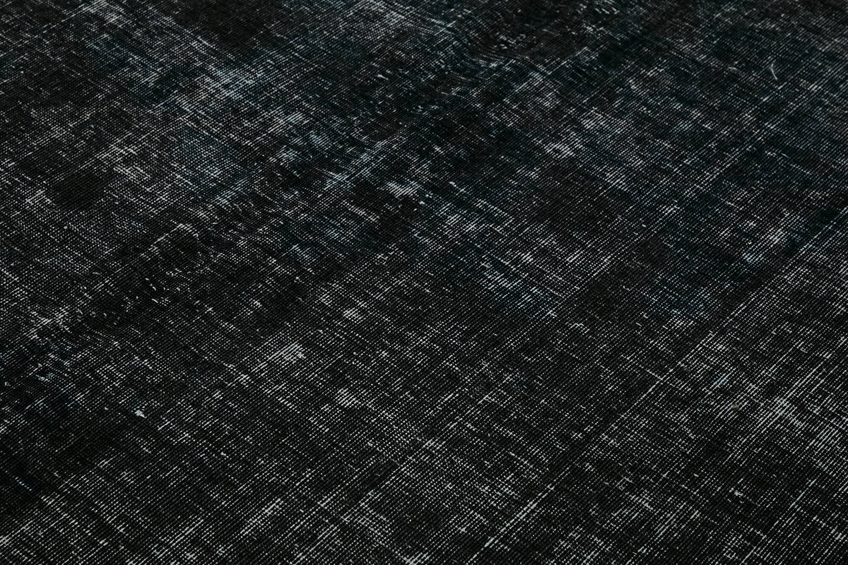 Zelko Overdyed Siyah Gri Düz El Dokuma Halı 280x373 cm 45470 – mekânda kullanım