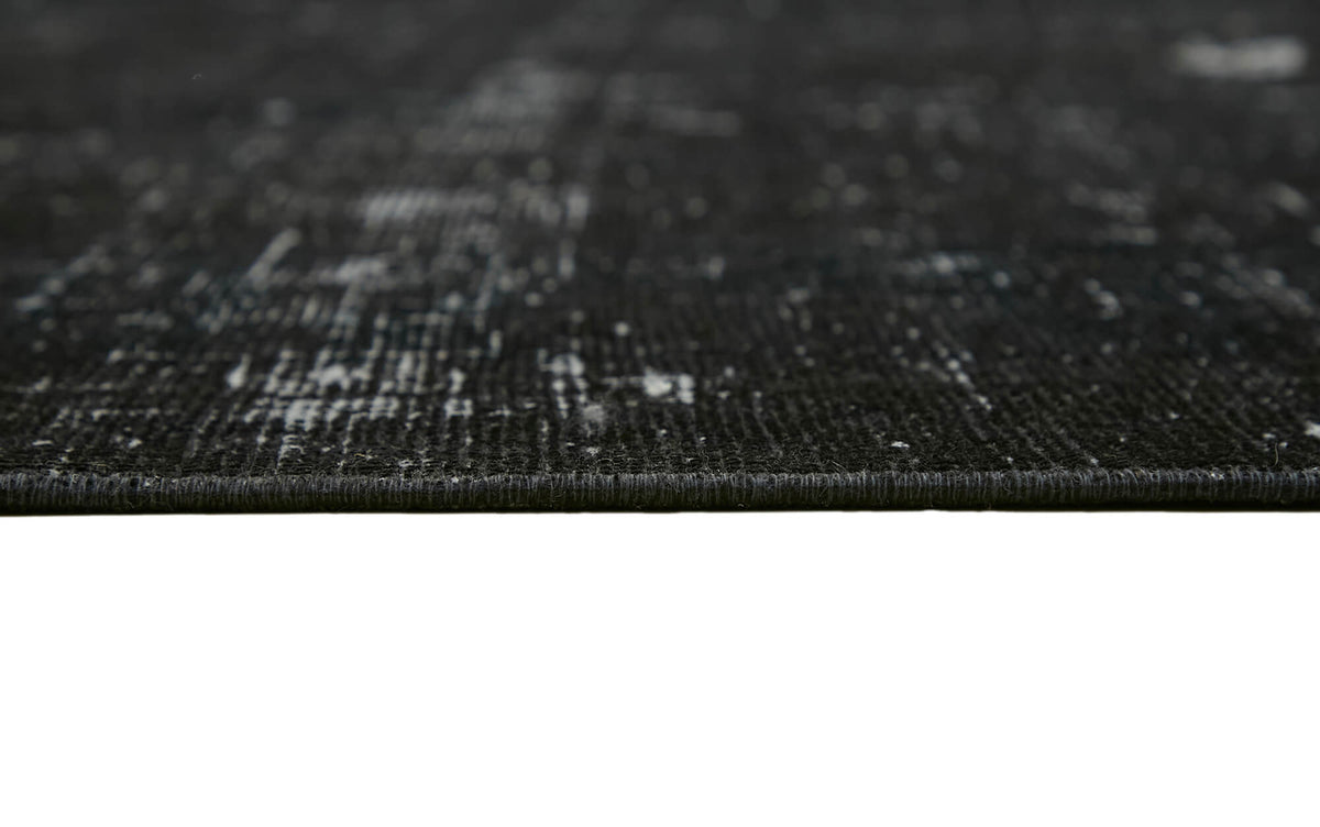 Zelko Overdyed Siyah Gri Düz El Dokuma Halı 280x373 cm 45470 – farklı açı