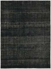 Zelko Siyah Gri Düz Modern Yün El Dokuma Halı 295x396 cm