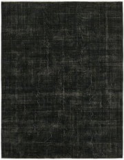 Zelko Siyah Gri Soyut Modern El Dokuma Halı 250x323 cm