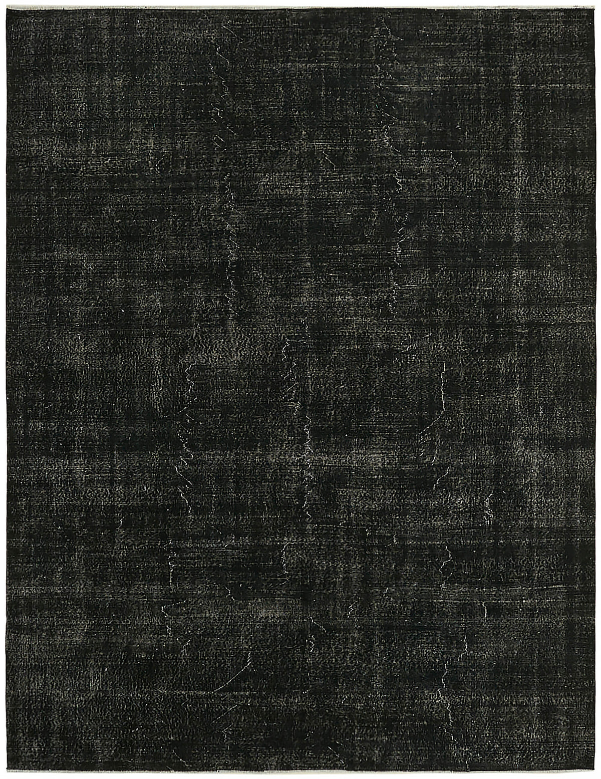 Zelko Siyah Gri Soyut Modern El Dokuma Halı 250x323 cm