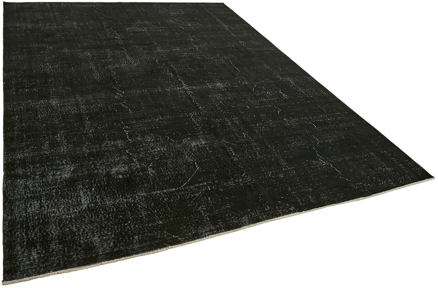 Zelko Siyah Gri Soyut Modern El Dokuma Halı 250x323 cm – genel görünüm