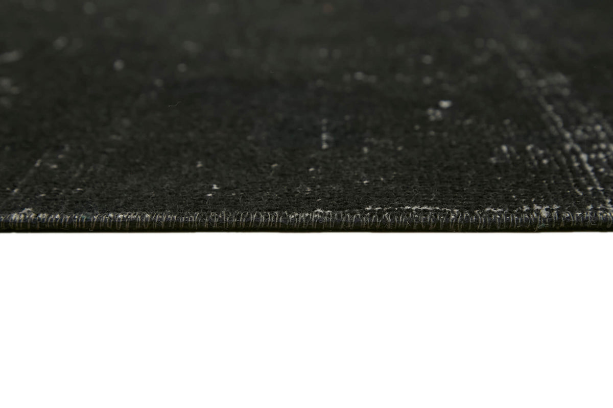 Zelko Siyah Gri Soyut Modern El Dokuma Halı 250x323 cm – farklı açı