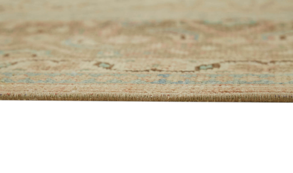 Rusvo Vintage Bej Kahverengi Geometrik El Dokuma Halı 290x400 cm 45493 – farklı açı