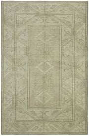 Rusvo Vintage Bej Ekru Geometrik Düz Dokuma Halı 264x402 cm 45523