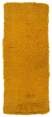 Timvi Sarı Yeşil Düz Modern El Dokuma Halı 60x150 cm