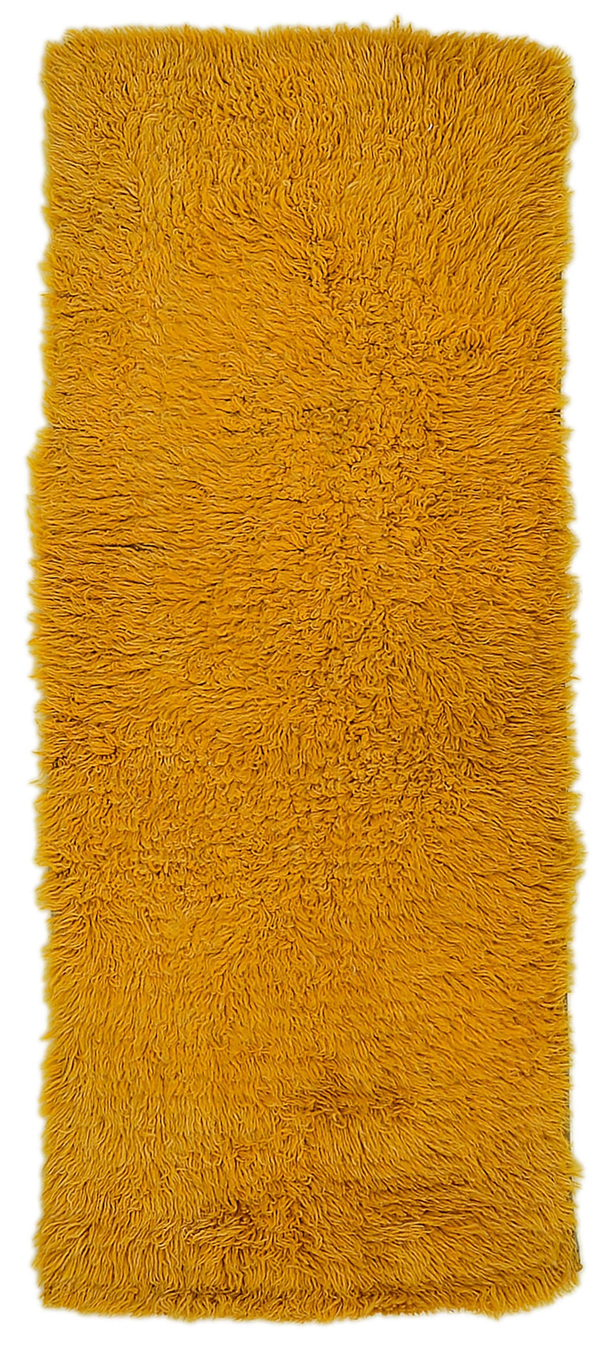 Timvi Sarı Yeşil Düz Modern El Dokuma Halı 60x150 cm
