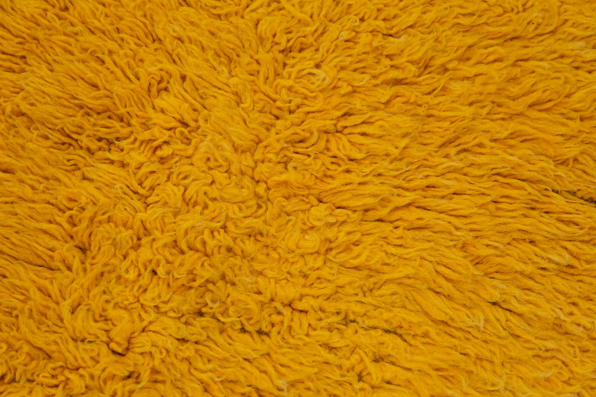 Timvi Sarı Yeşil Düz Modern El Dokuma Halı 60x150 cm – mekânda kullanım