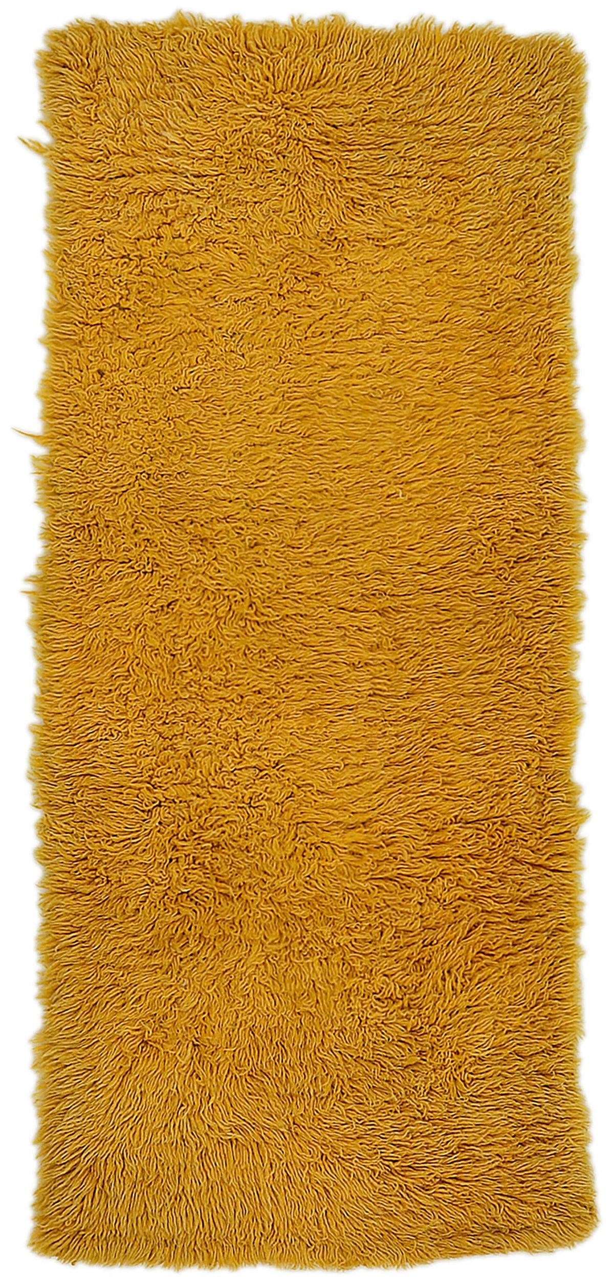 Timvi Sarı Yeşil Düz Desenli El Dokuma Halı 60x144 cm