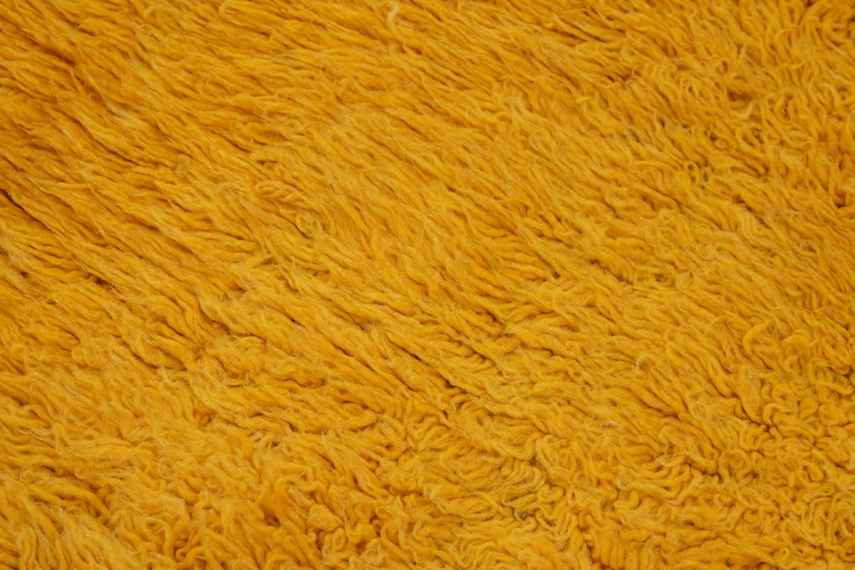 Timvi Sarı Yeşil Düz Desenli El Dokuma Halı 60x144 cm – mekânda kullanım